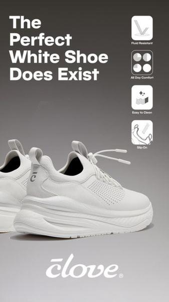 sneakers, athletic shoes, running shoes, white shoes, casual shoes, trainers, sports shoes, product launch, brand awareness, minimalist, calm, trustworthy, neutral